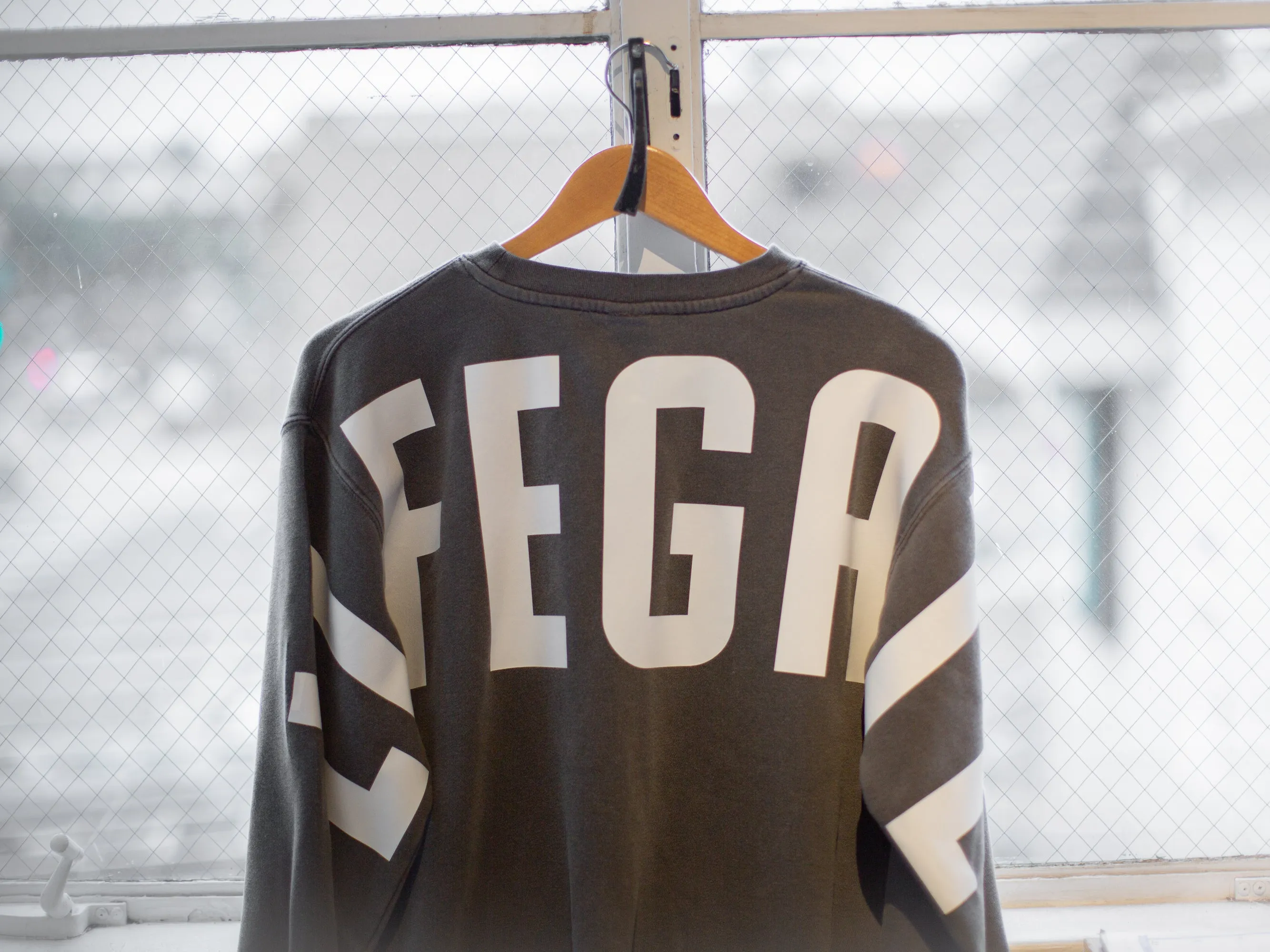Oversize Back Screen Print Sweatshirt