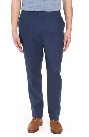 Palm Beach Delave Linen Oxford Flat Front Pants Big and Tall