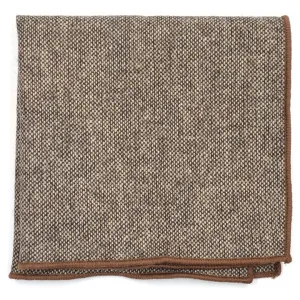 Pebble Brown Pocket Square