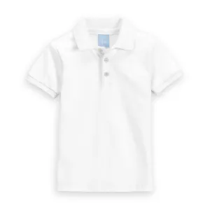 Pique Polo -- White