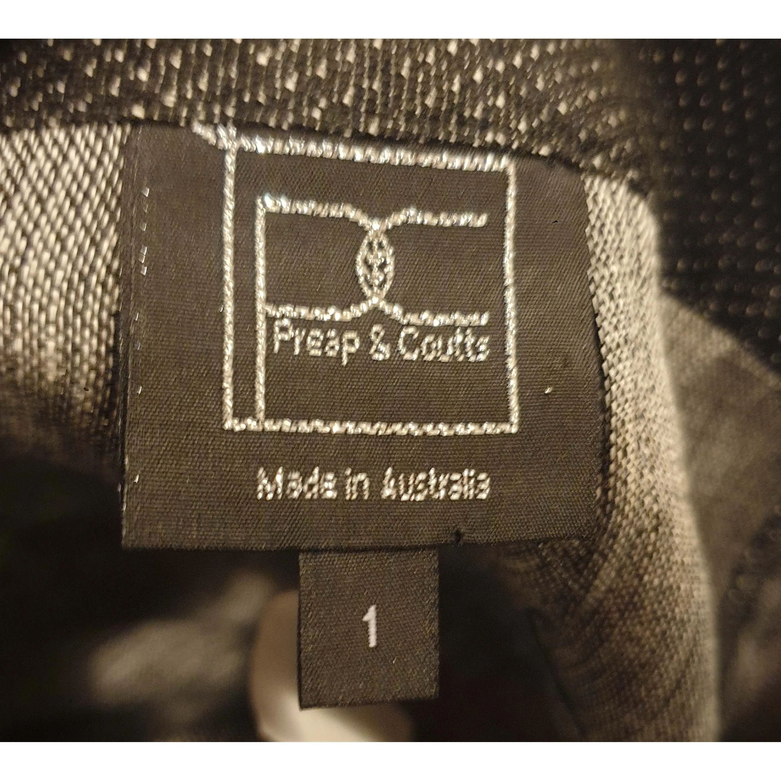 Preap Coutts preloved charcoal 100% linen skirt size 1 (best fits size 8)