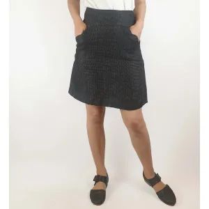 Preap Coutts preloved charcoal 100% linen skirt size 1 (best fits size 8)