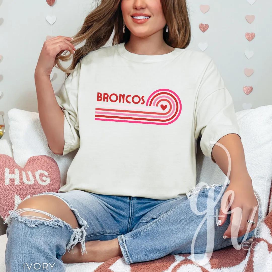 Retro V-Day Broncos(Tees Sweatshirts)