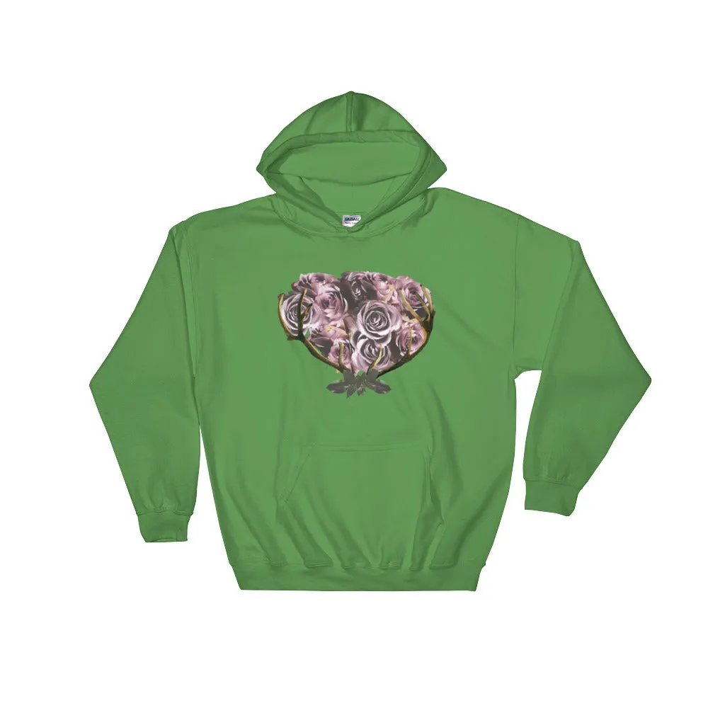 River Row Dark Floral Basket Hoodie
