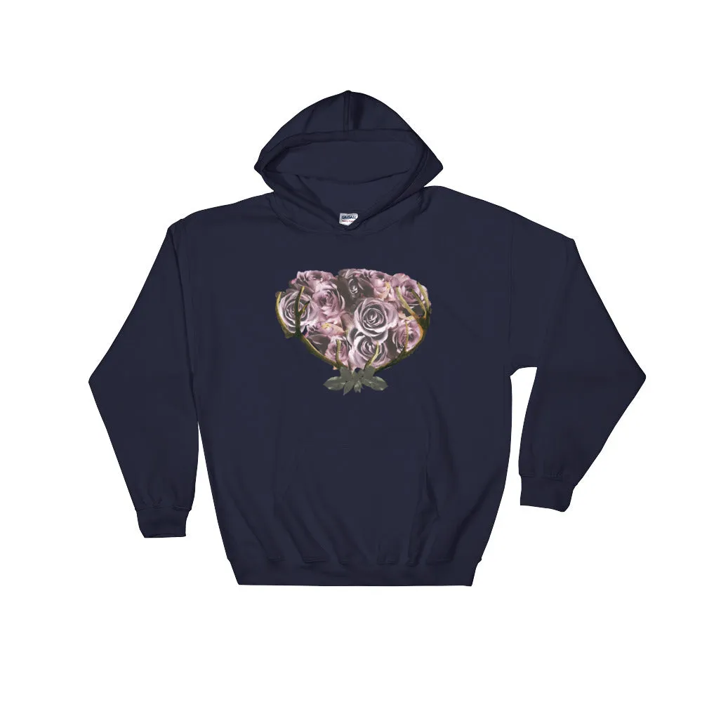 River Row Dark Floral Basket Hoodie