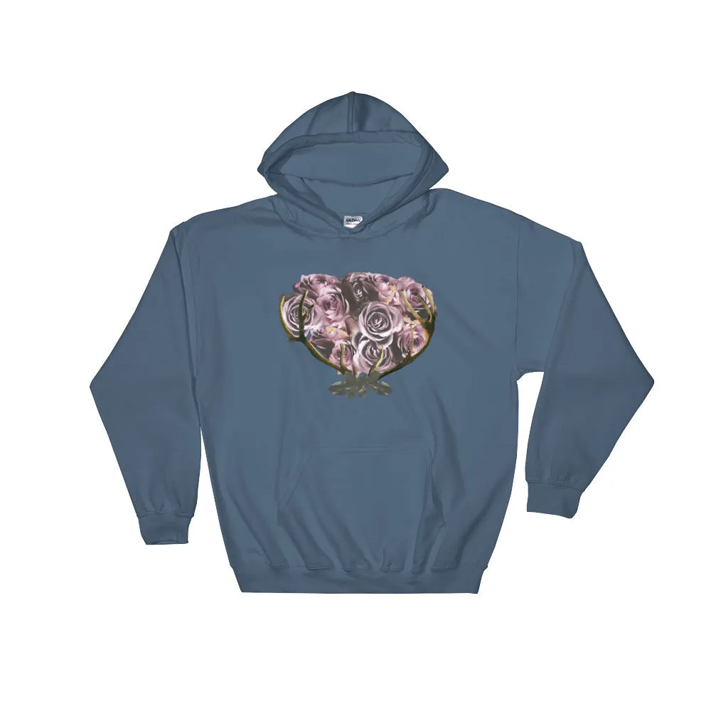River Row Dark Floral Basket Hoodie