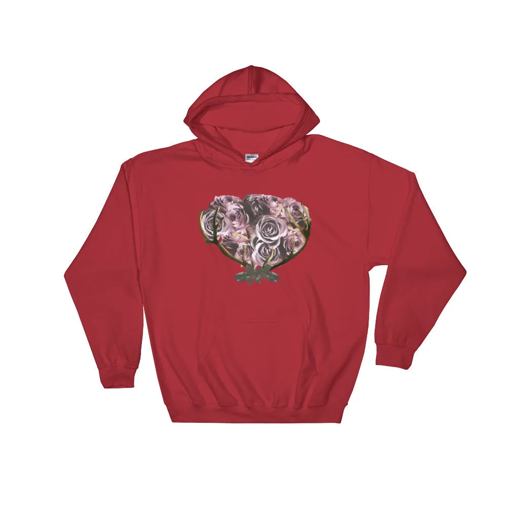 River Row Dark Floral Basket Hoodie