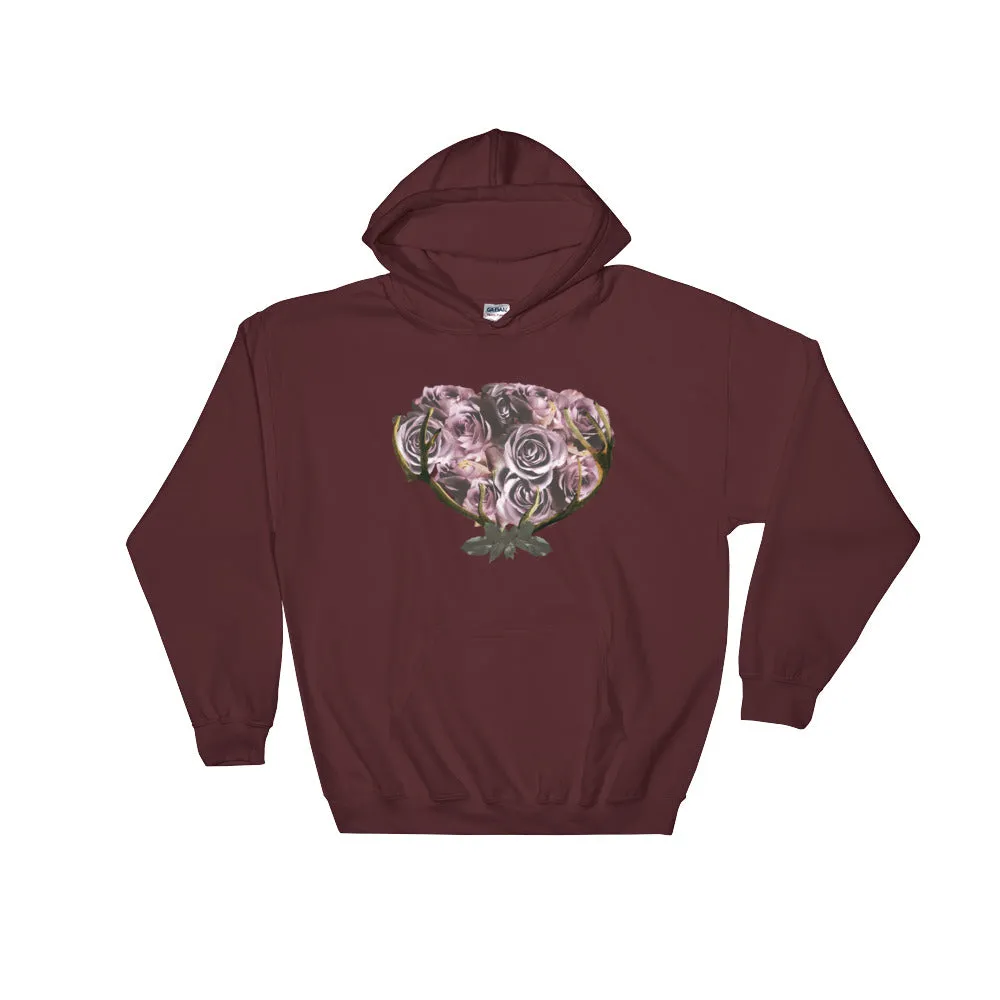River Row Dark Floral Basket Hoodie