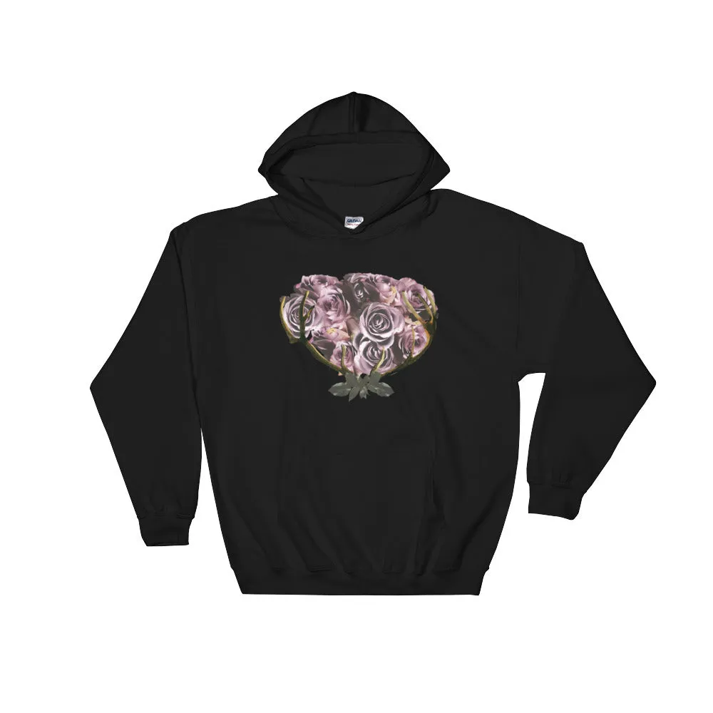River Row Dark Floral Basket Hoodie