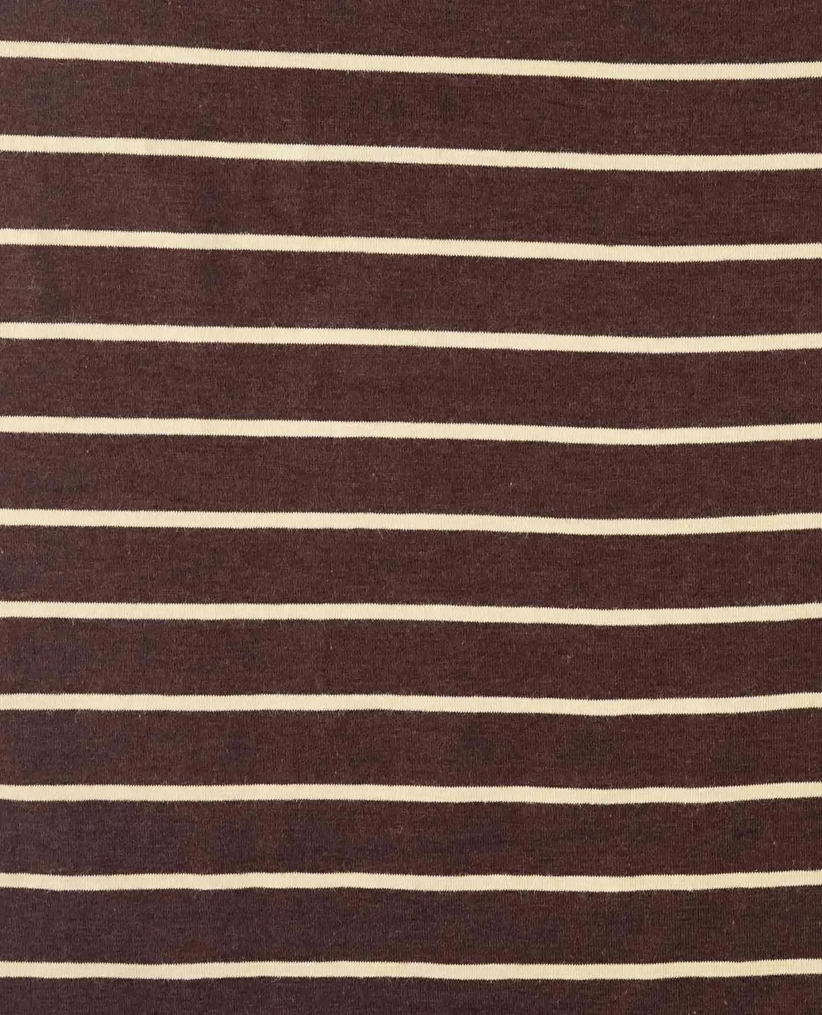 Rose Long Sleeve Tee - Carob Stripe