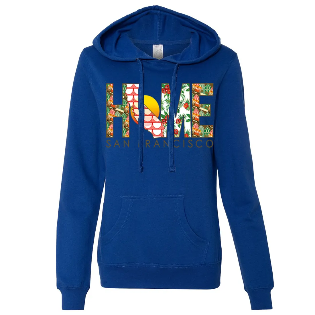 San Francisco Home Ladies Lightweight Fitted Hoodie