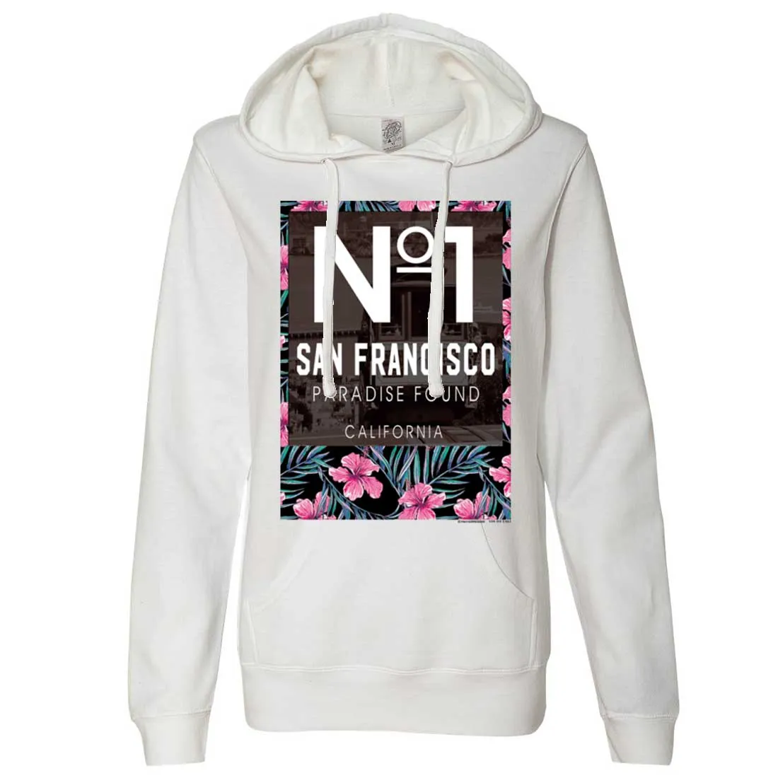 San Francisco No. 1 Paradise Found California Ladies Fitted Hoodie