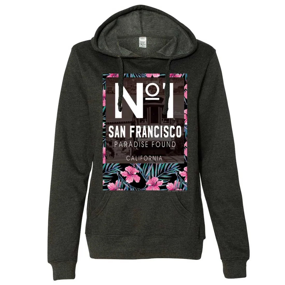 San Francisco No. 1 Paradise Found California Ladies Fitted Hoodie