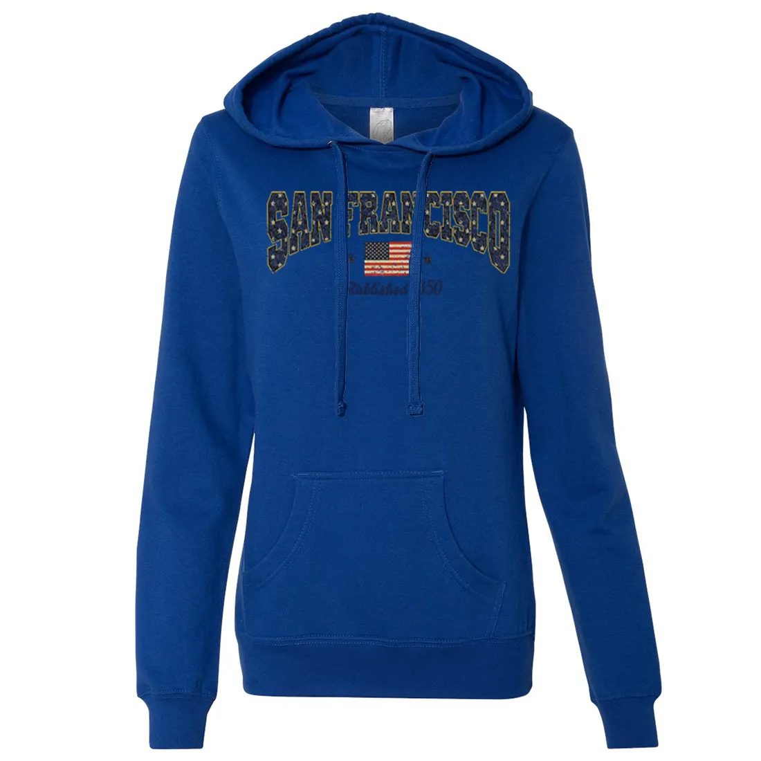 San Francisco Stars Ladies Lightweight Fitted Hoodie