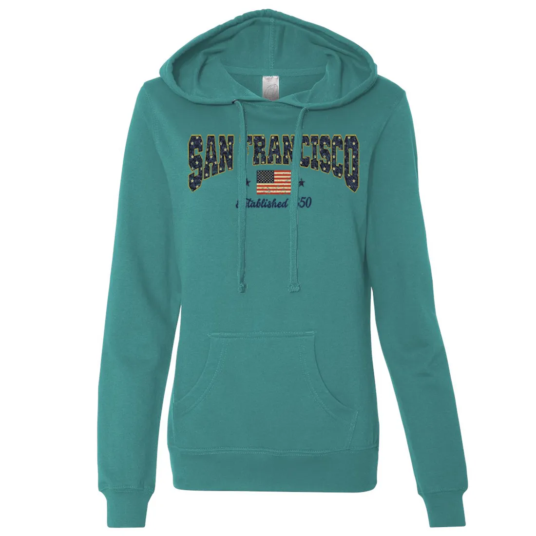 San Francisco Stars Ladies Lightweight Fitted Hoodie