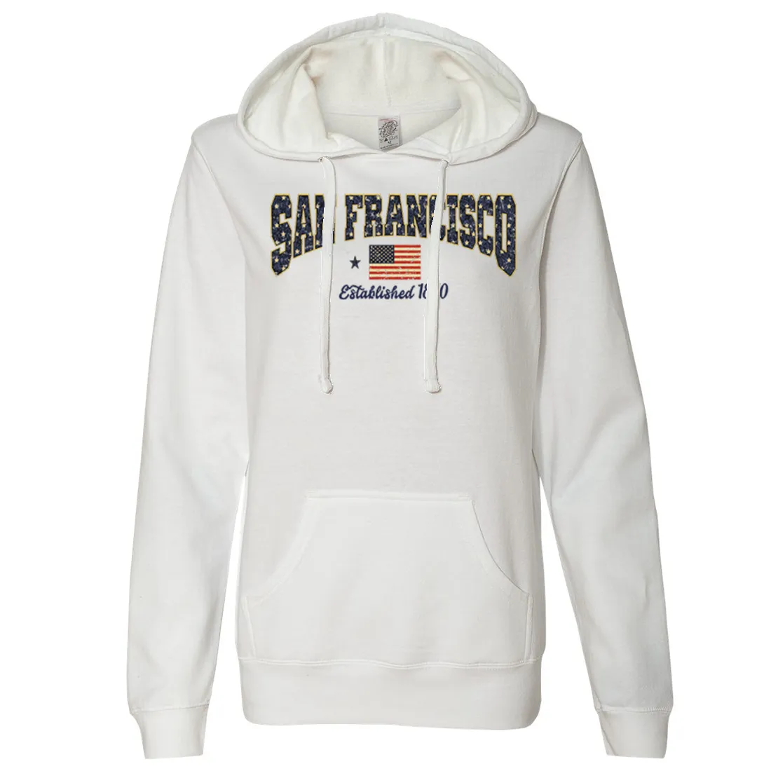 San Francisco Stars Ladies Lightweight Fitted Hoodie