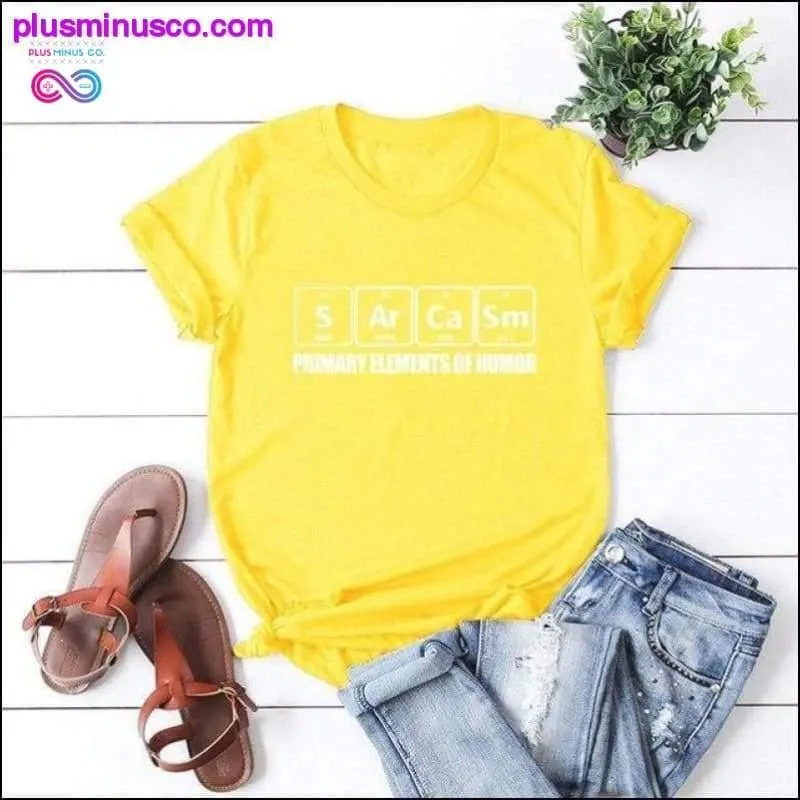 Sarcasm Letter Print T-shirt Largre Size Casual Summer Short