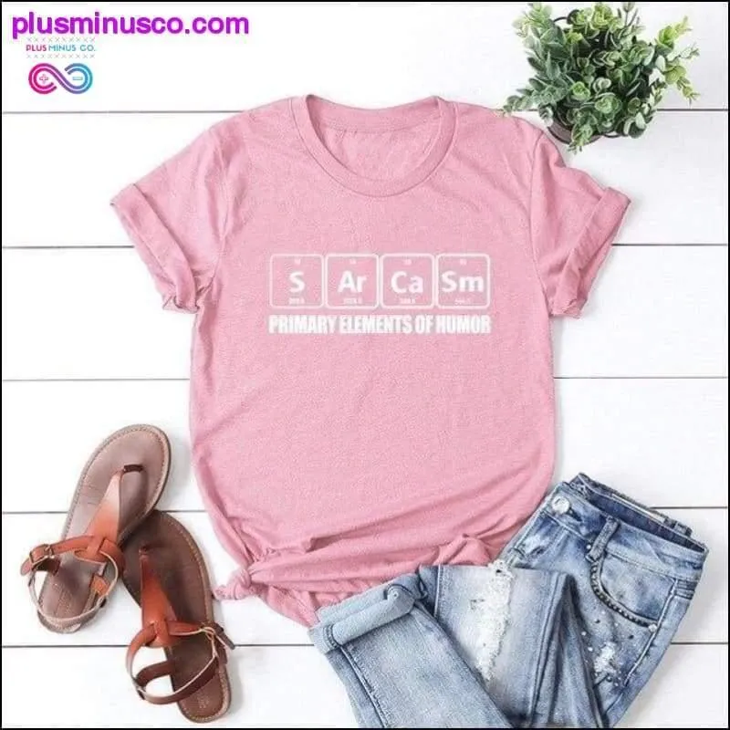 Sarcasm Letter Print T-shirt Largre Size Casual Summer Short