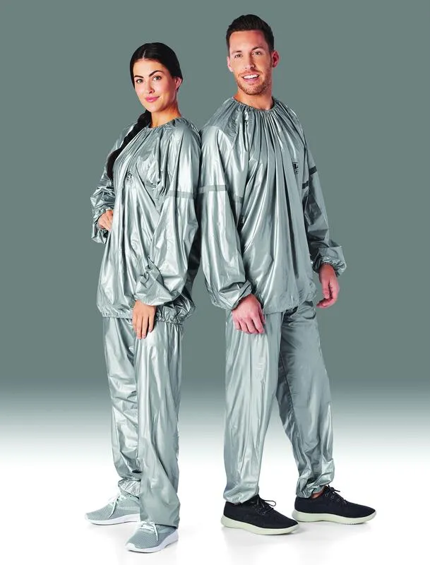 Sauna Suit Reflective Detailing on Sleeves, PVC, Promotes Weight Loss