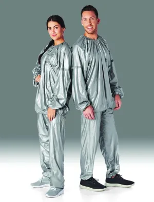Sauna Suit Reflective Detailing on Sleeves, PVC, Promotes Weight Loss