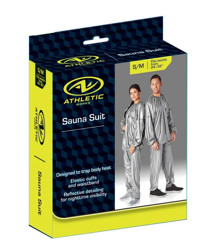 Sauna Suit Reflective Detailing on Sleeves, PVC, Promotes Weight Loss