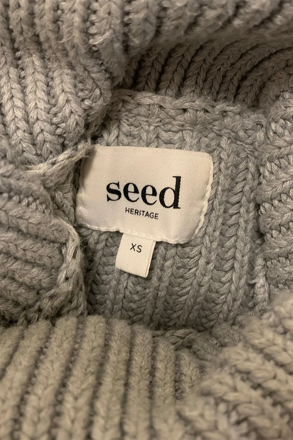 Seed Heritage  Grey And White Jumper