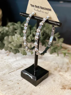 Silver Ball Hoop