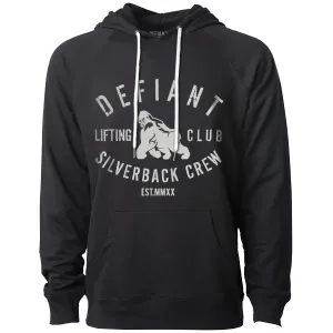 SILVERBACK CREW - LIGHTWEIGHT HOODIE - TRUE BLACK