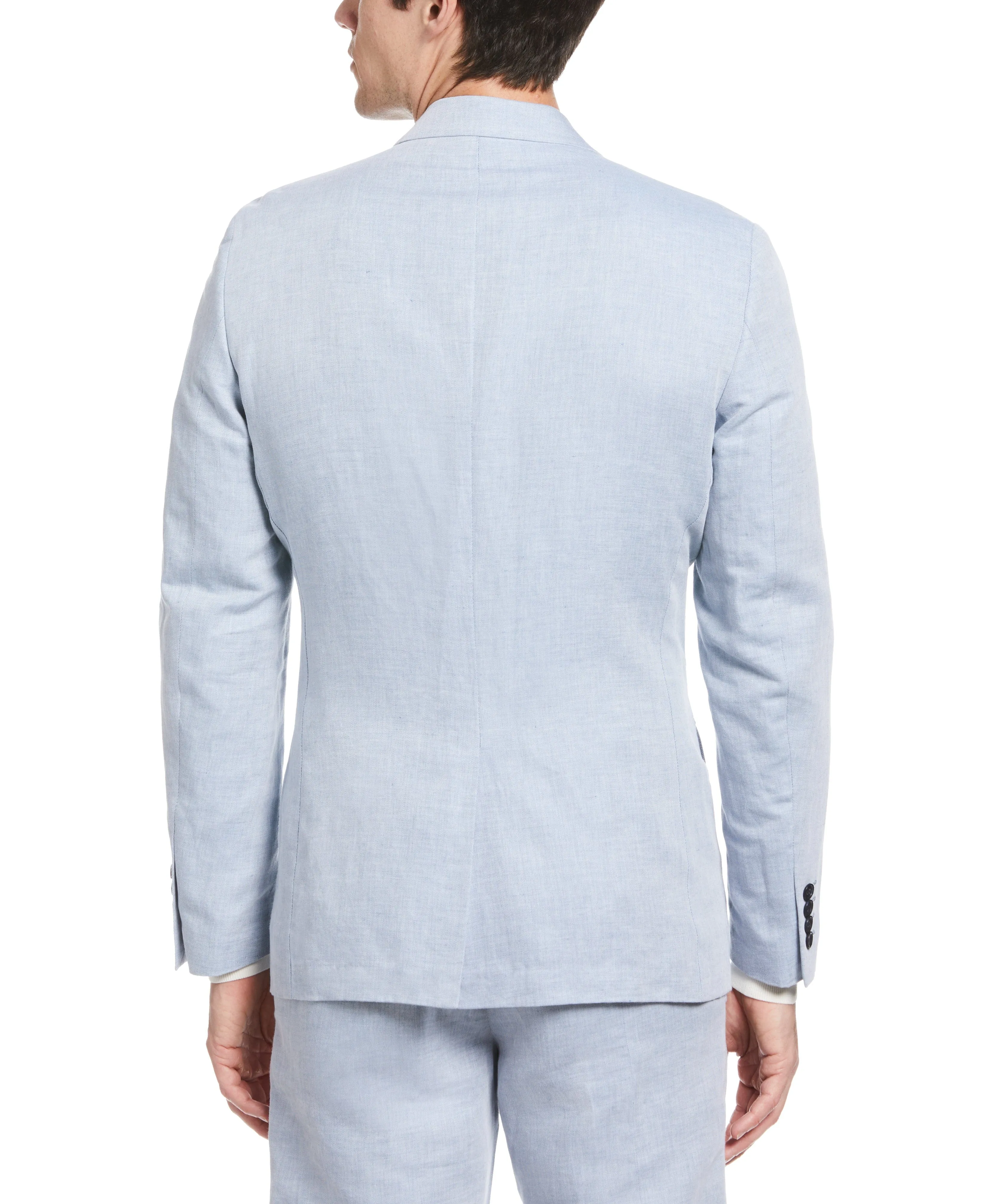 Slim Fit Linen Blend Twill Suit Jacket