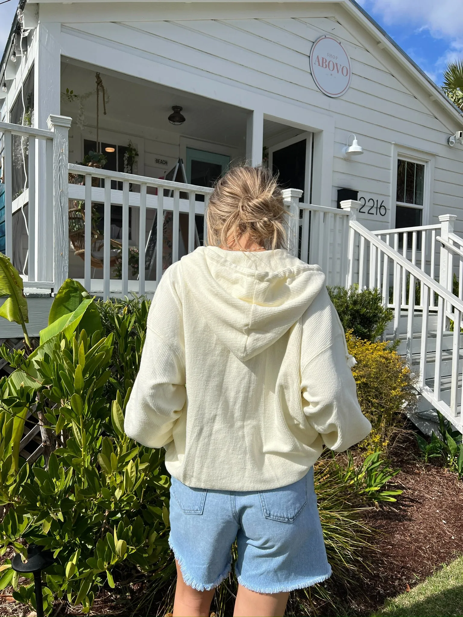 Slow Days Zip Up Cream