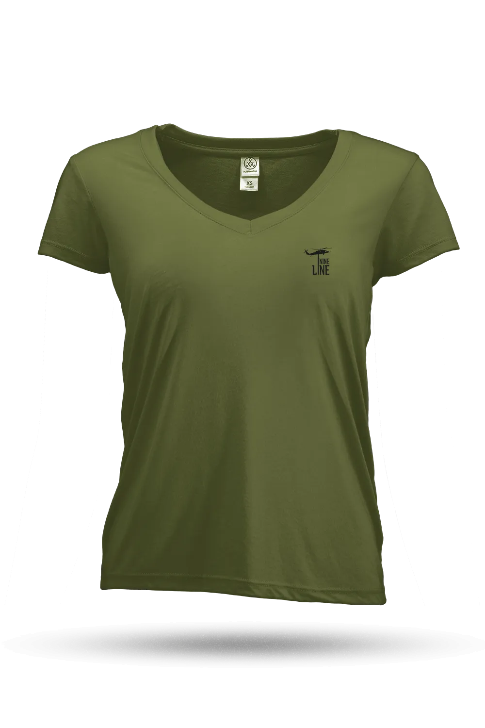 Small Dropline Logo - Women's Slouchy V-Neck