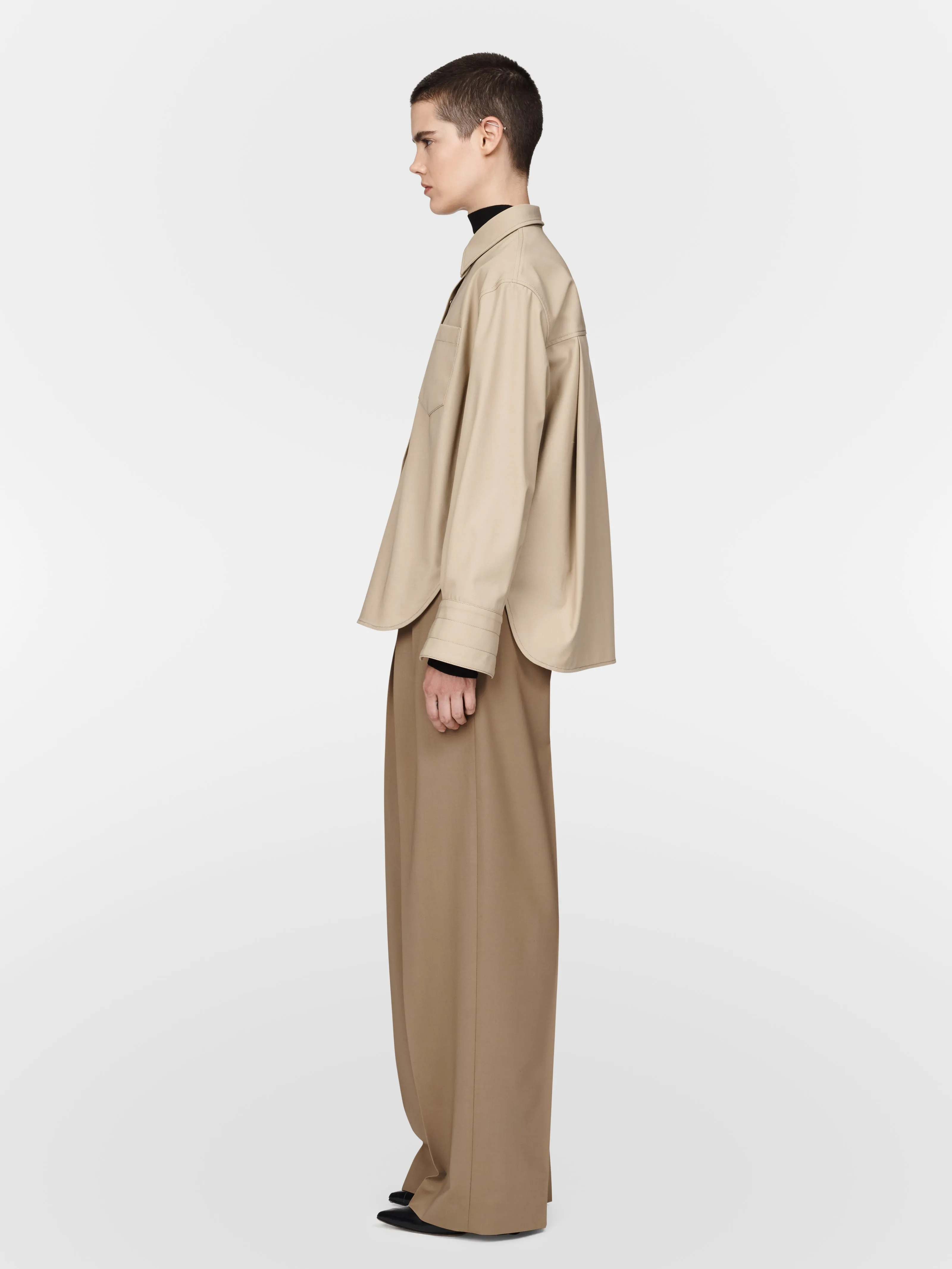 Snap Shirt in Khaki
