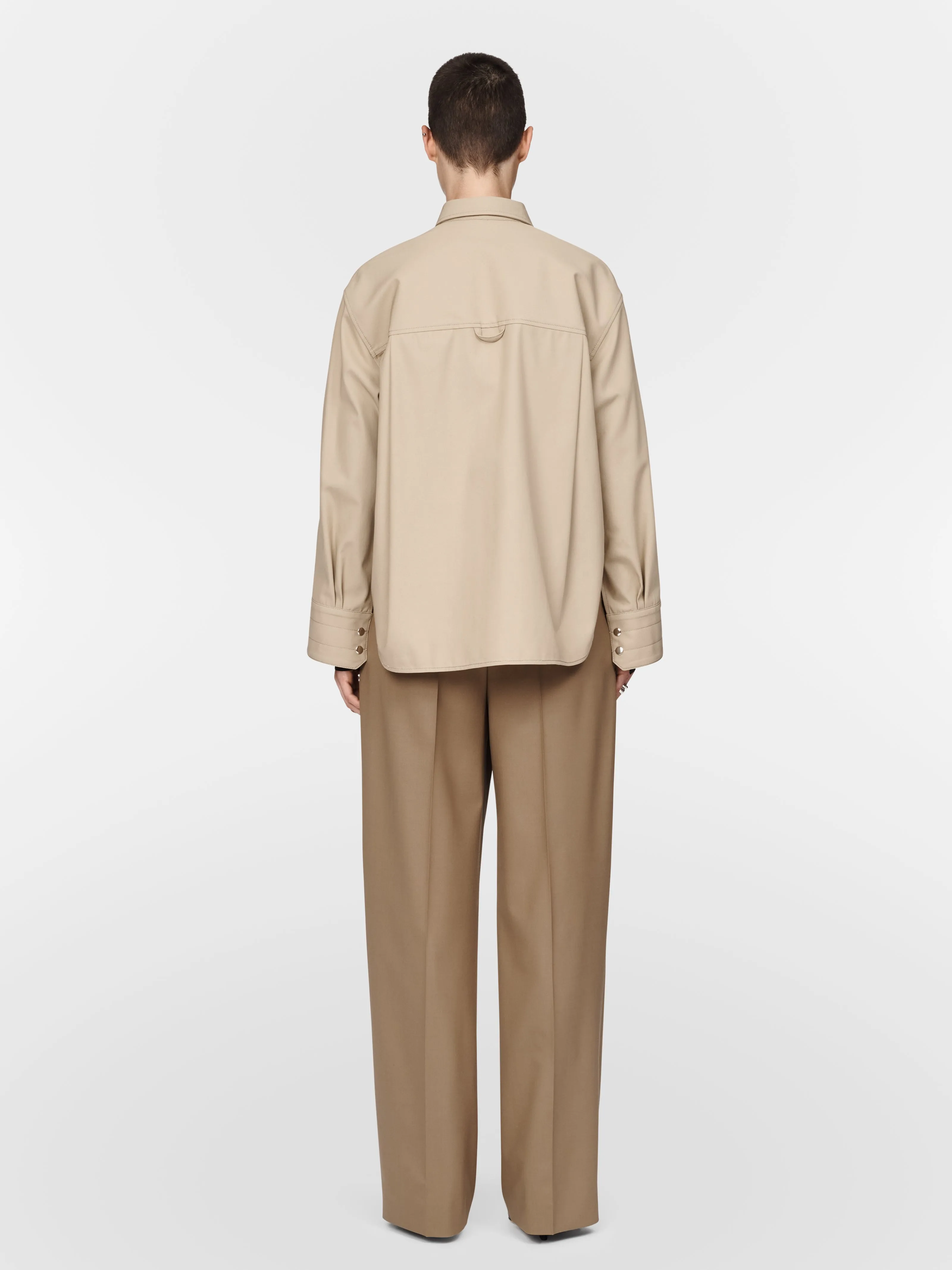 Snap Shirt in Khaki