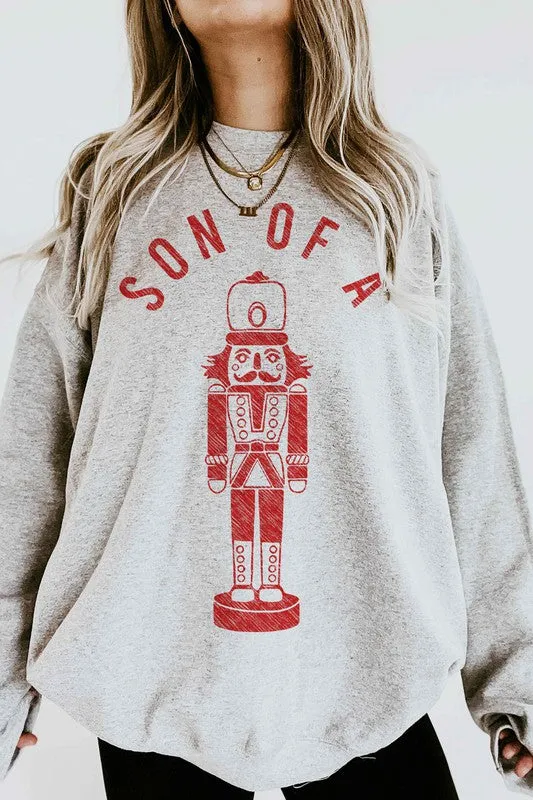 SON OF A NUTCRACKER OVERSIZED SWEATSHIRT