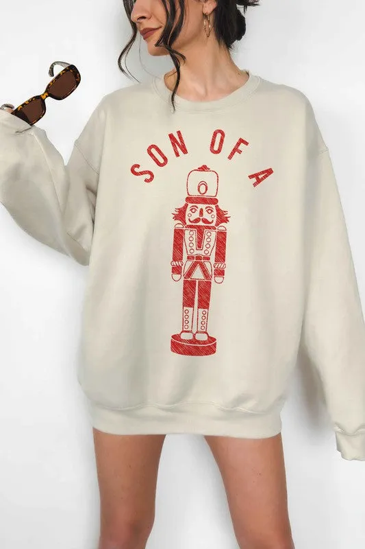 SON OF A NUTCRACKER OVERSIZED SWEATSHIRT