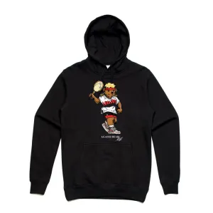 Streetwear on Demand AGASSI BEAR HOODIE BLACK