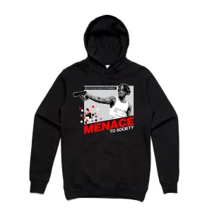 Streetwear on Demand MENACE 8 BIT HOODIE BLACK