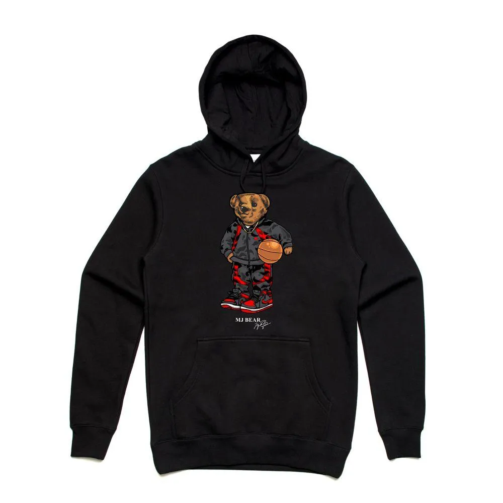 Streetwear on Demand MJ BEAR HOODIE BLACK