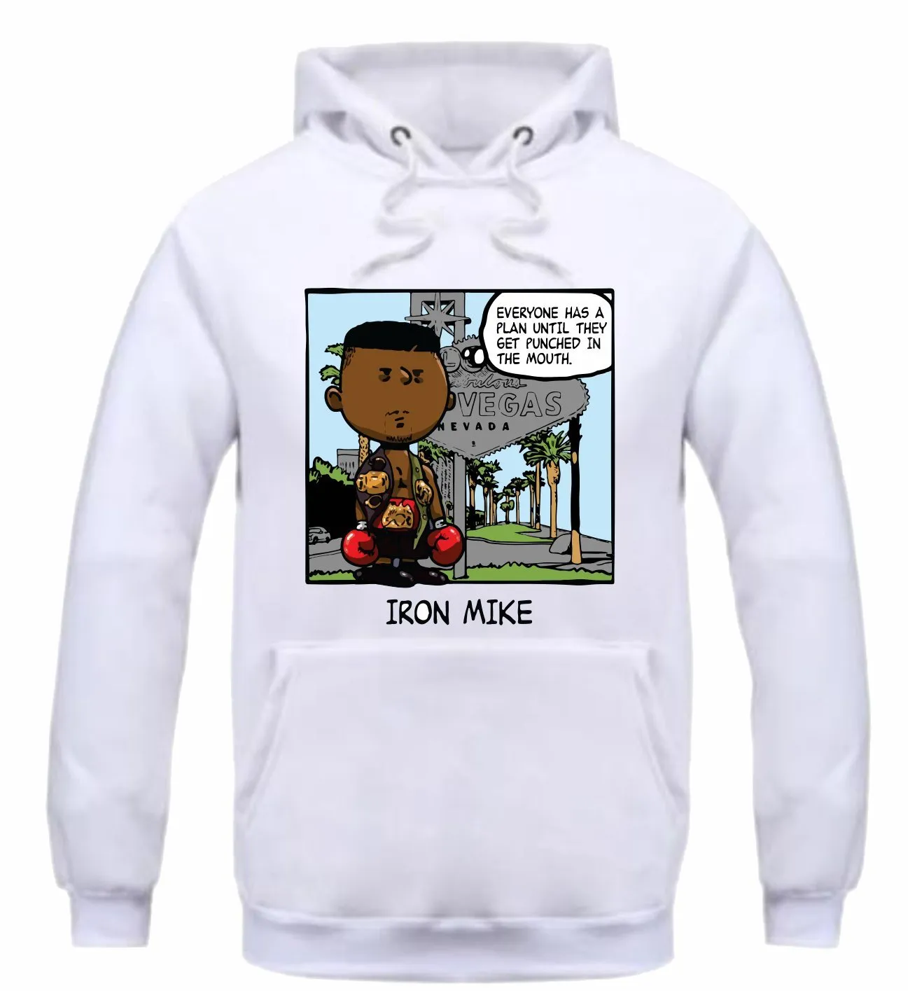 Streetwear on Demand PNUTS IRON MIKE HOODIE WHITE