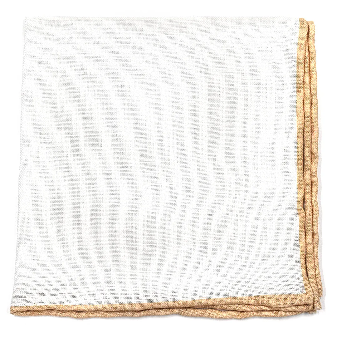 Striped Linen Champagne Tie Set
