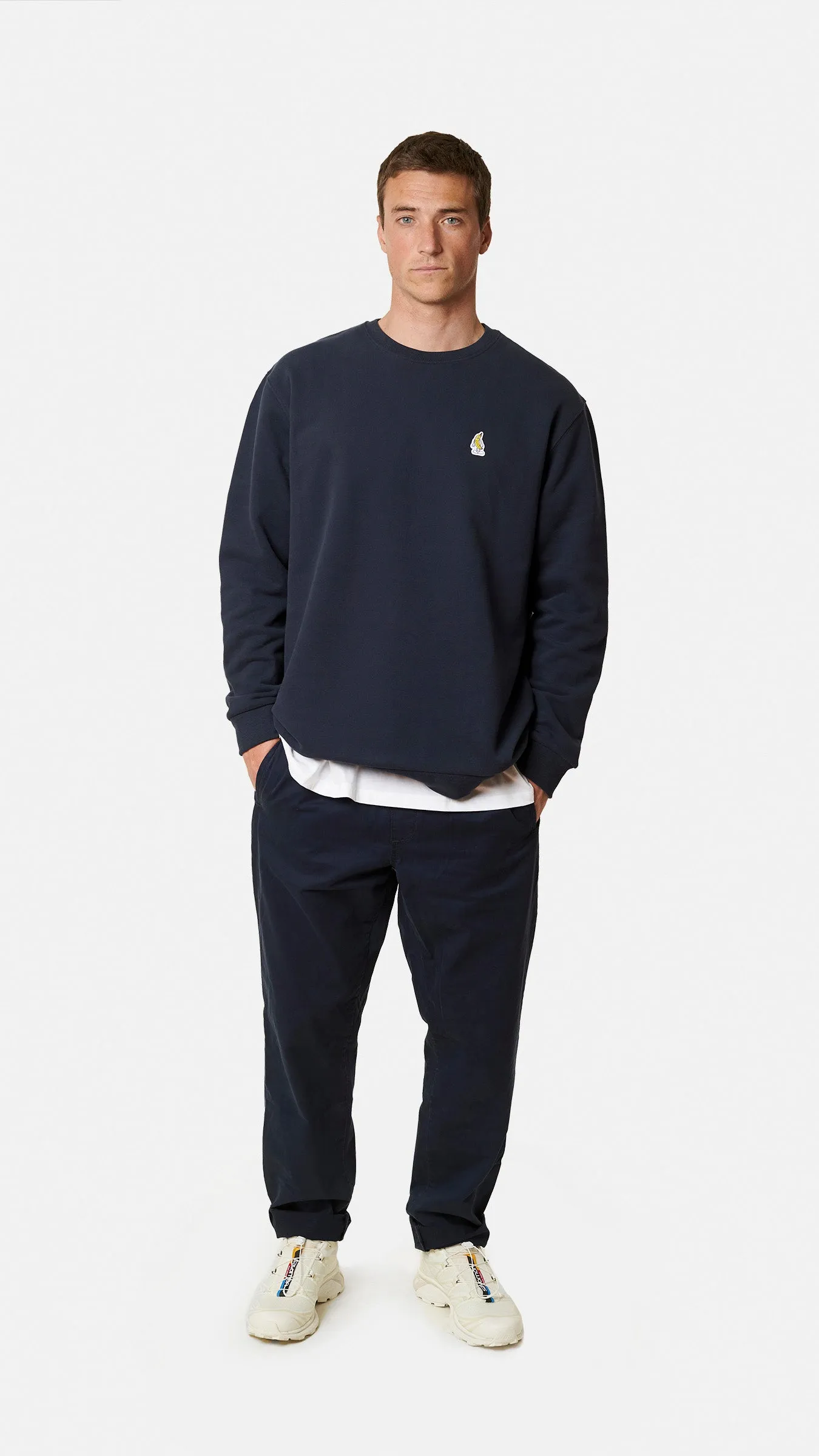 SUDADERA BANANA AZUL MARINO