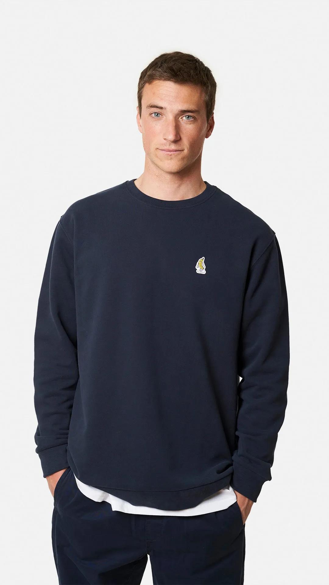 SUDADERA BANANA AZUL MARINO
