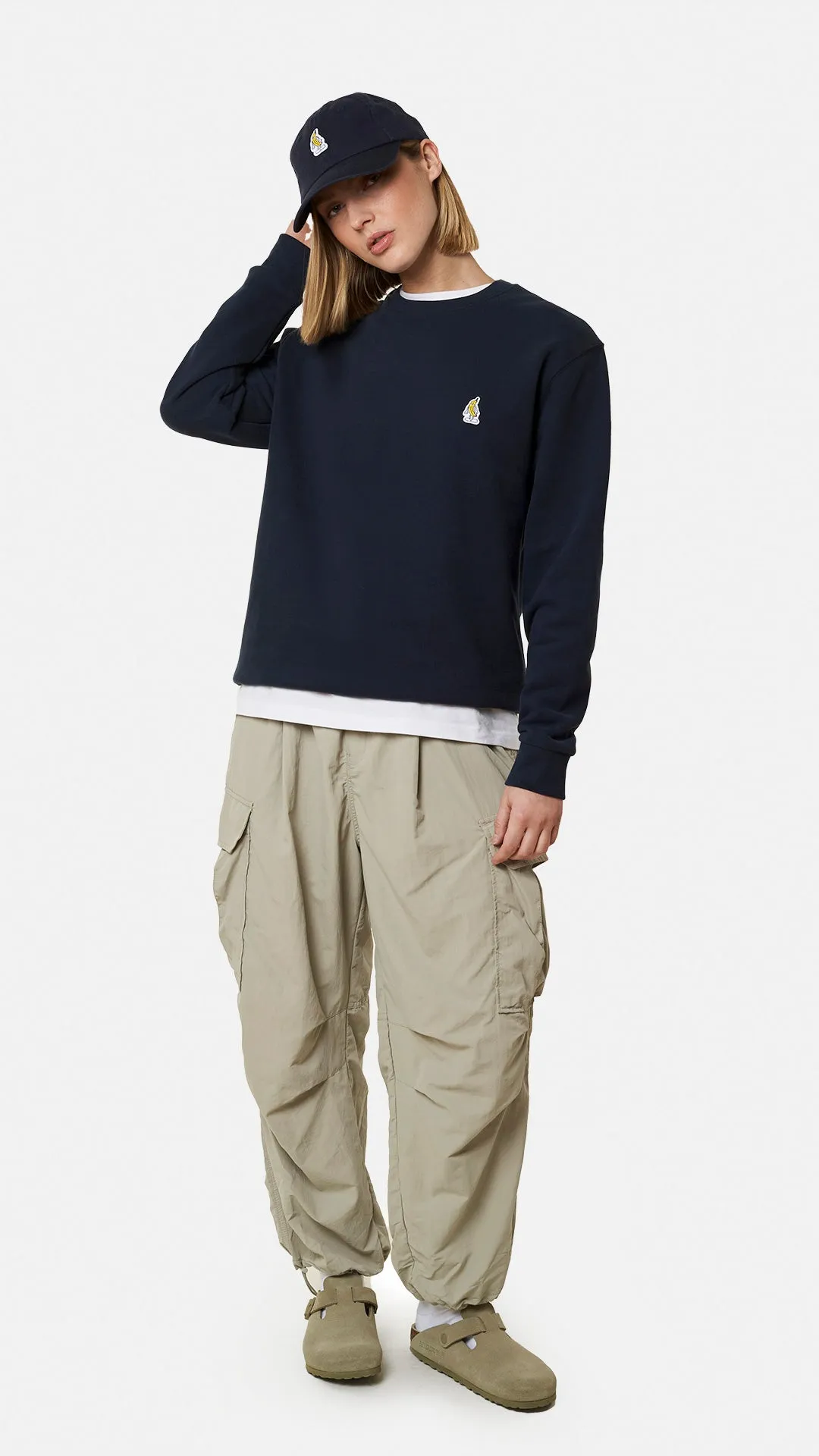 SUDADERA BANANA AZUL MARINO
