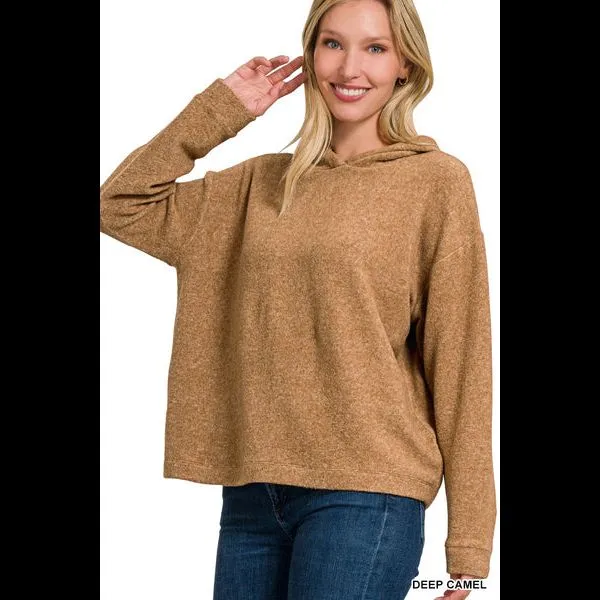 Super Soft Cozy Hoodie in Camel