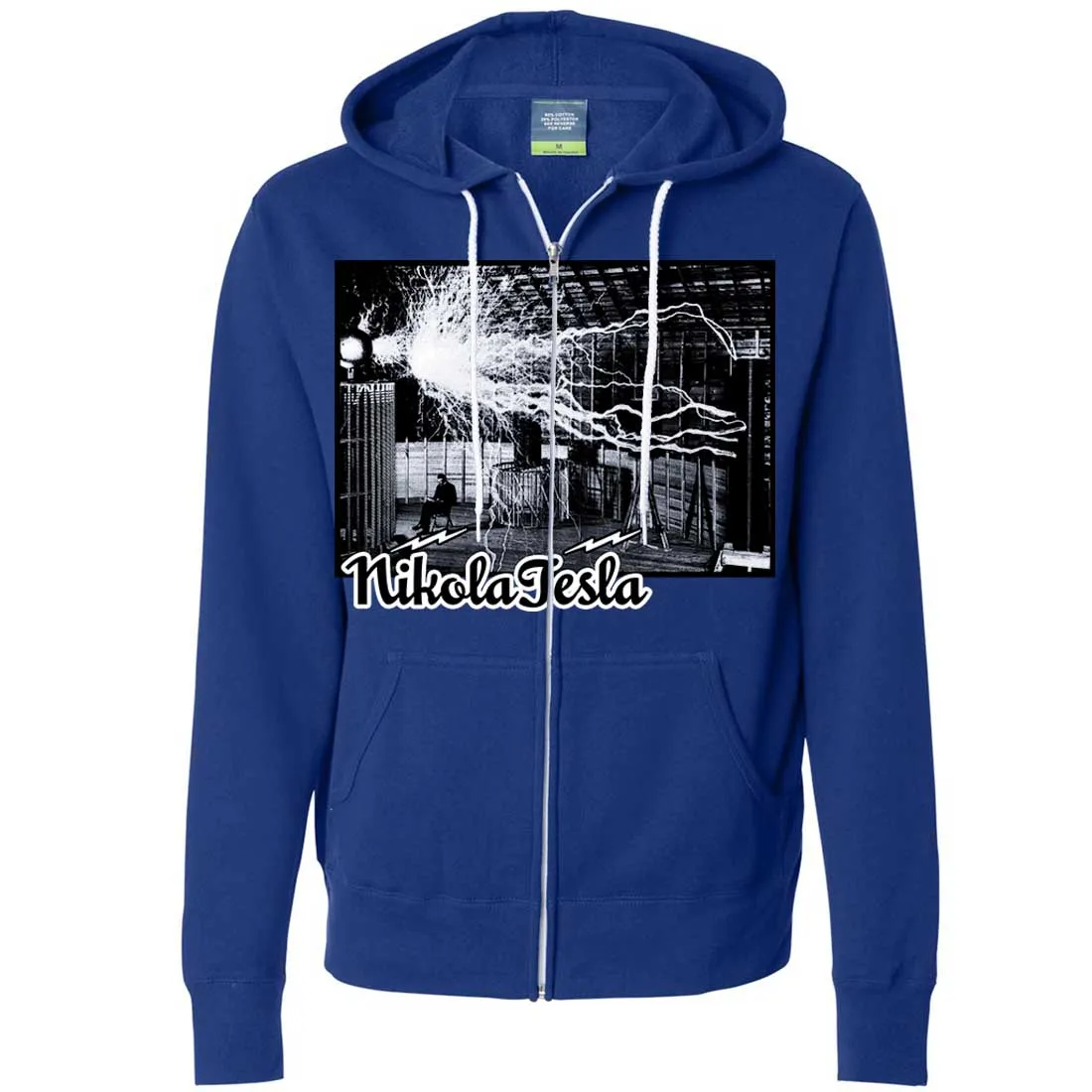 Tesla Coil Two Tone Zip-Up Hoodie