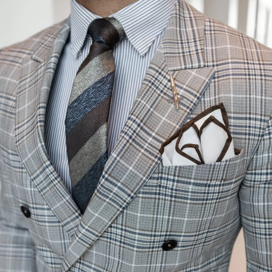 Triple Stripe Earth Metals Tie Set