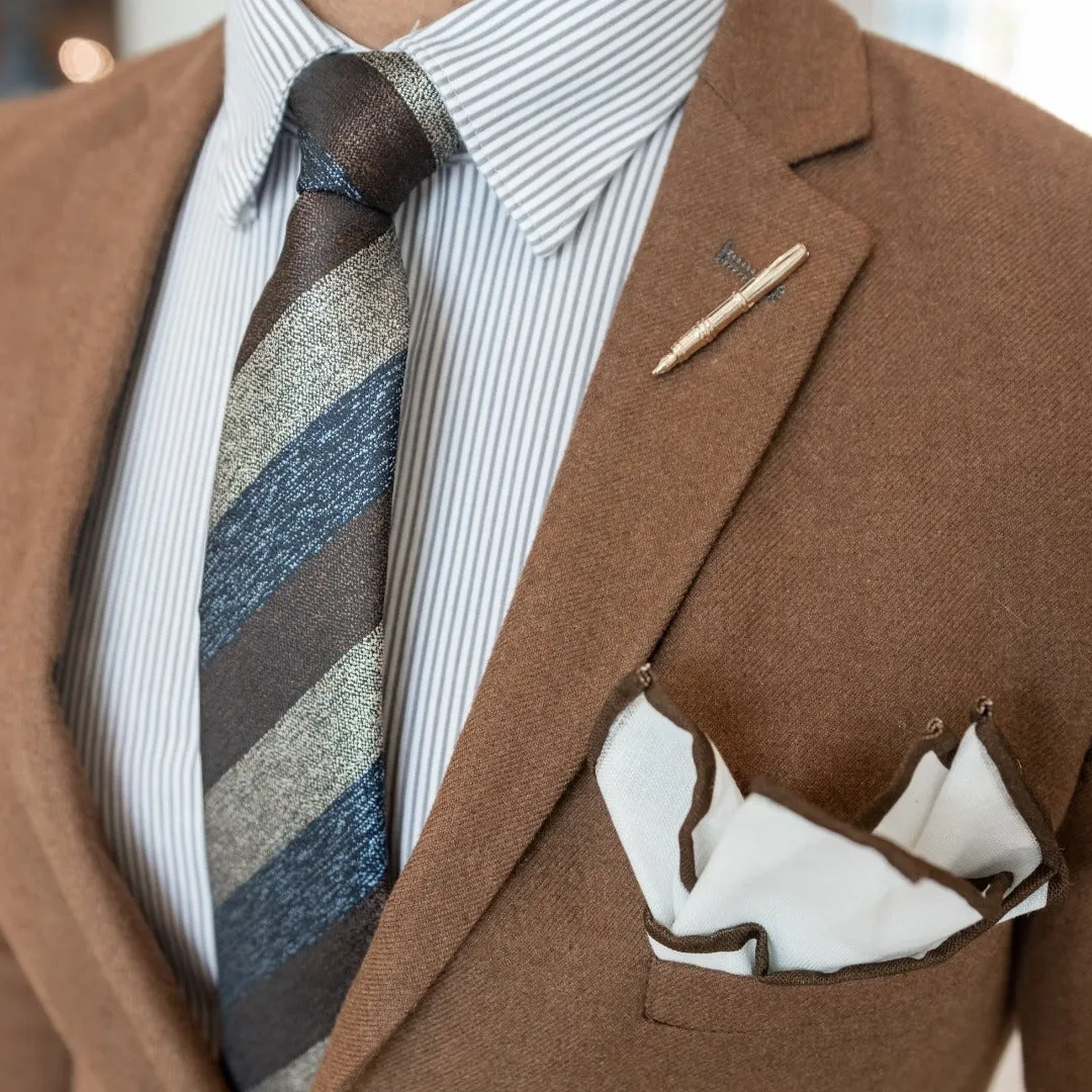 Triple Stripe Earth Metals Tie Set