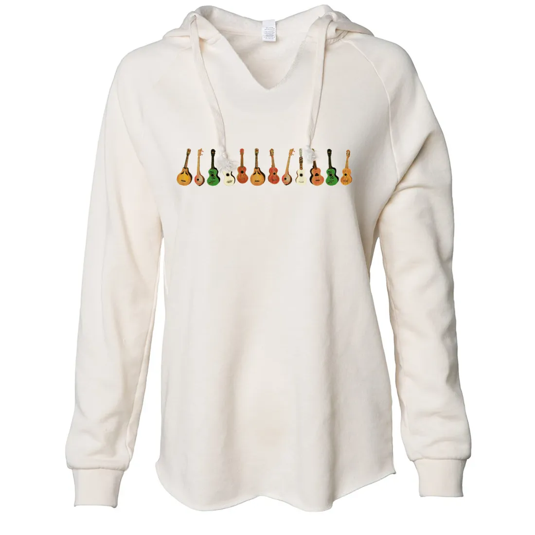 Ukulele Wrap Women's Soft Hooded Pullover