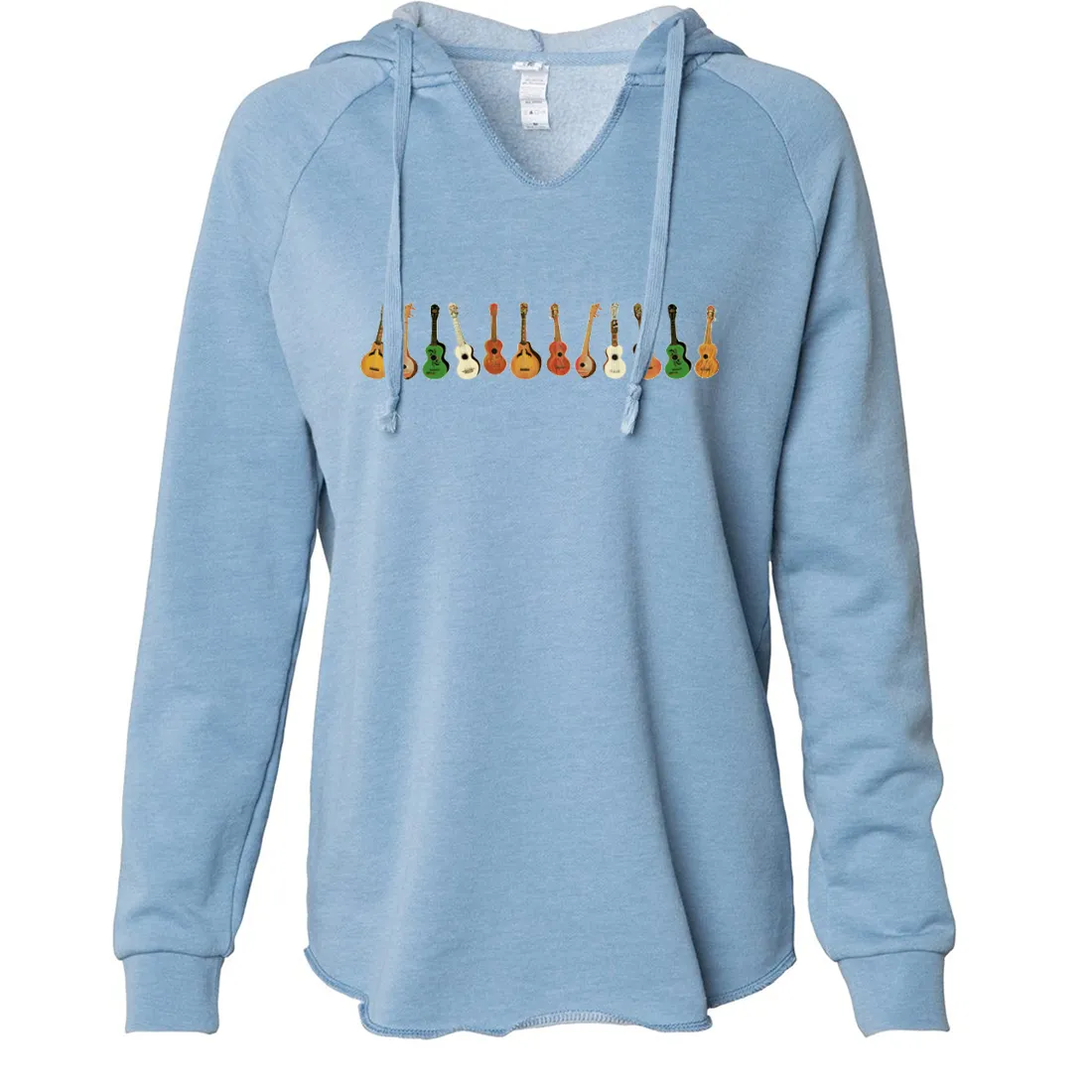 Ukulele Wrap Women's Soft Hooded Pullover