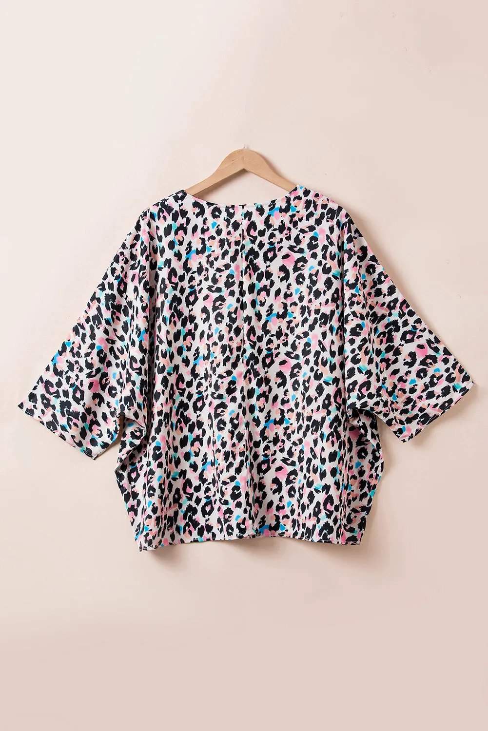V Neck Batwing Sleeve Plus Size Top